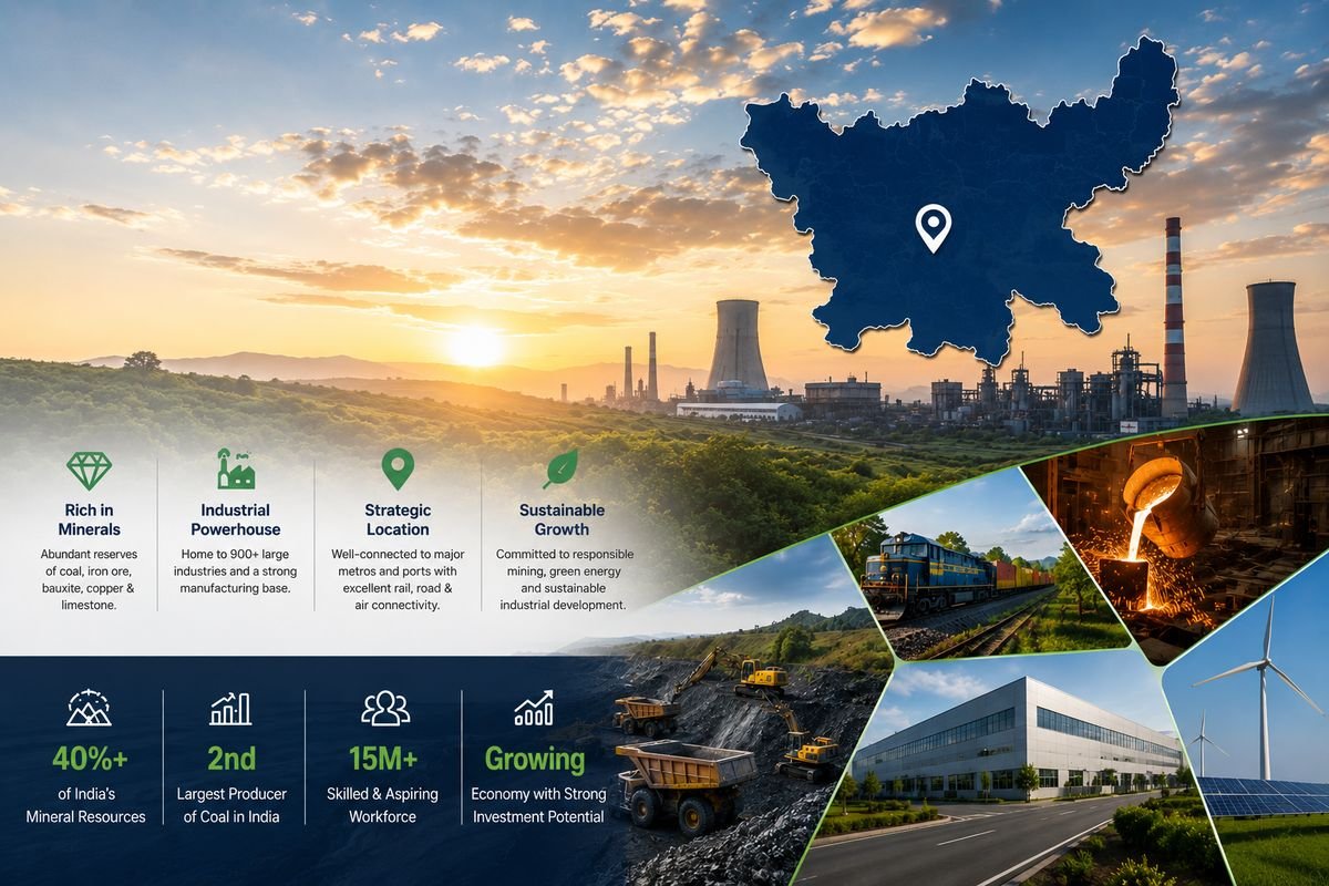 Jharkhand landscape and industrial infrastructure